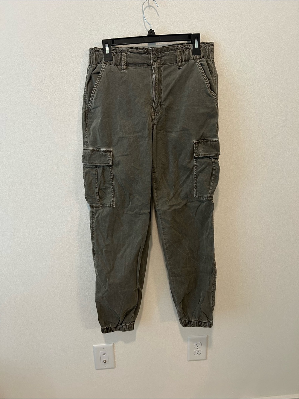 American Eagle Outfitters Olive Cargo Jogger Pants